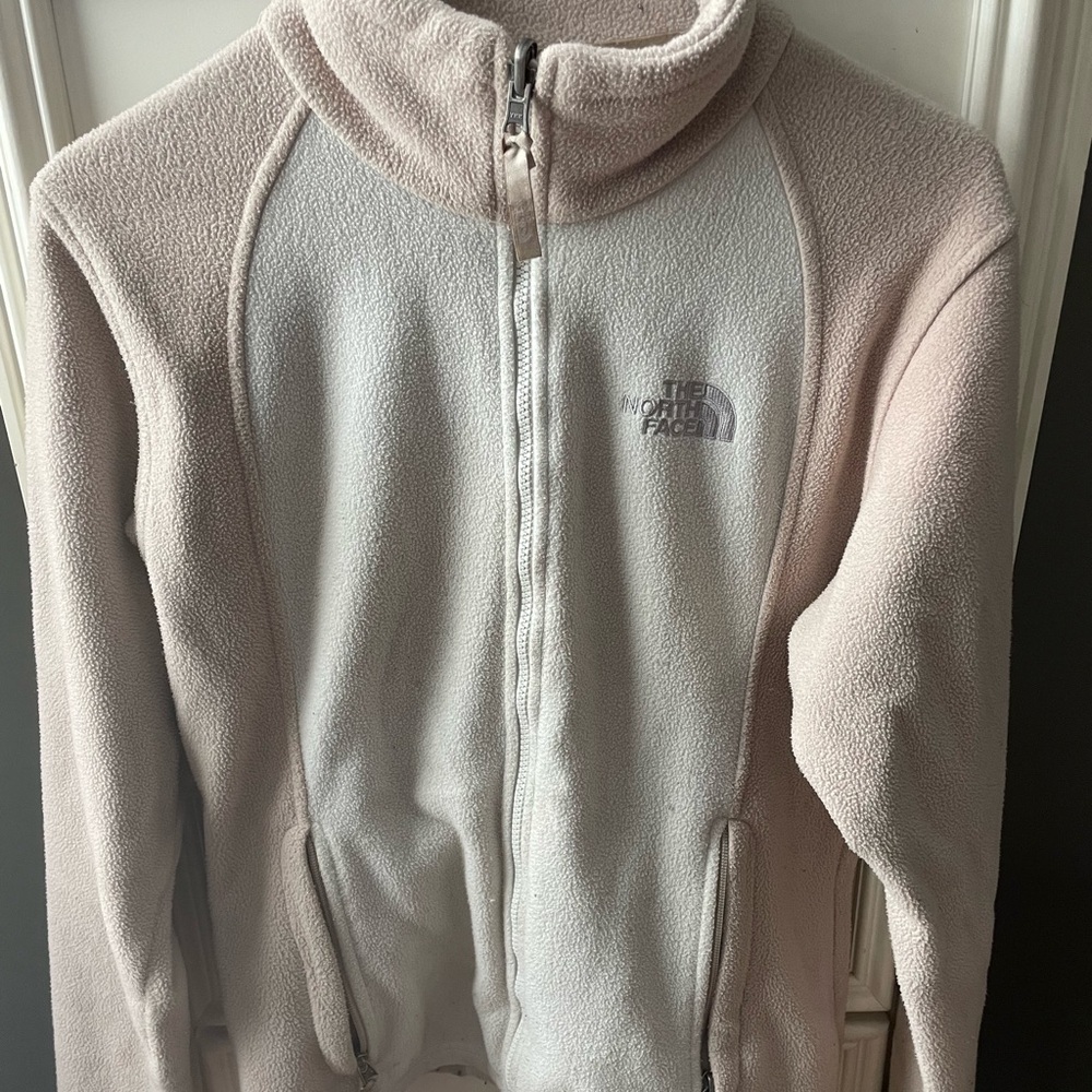 North Face zip up fleece jacket